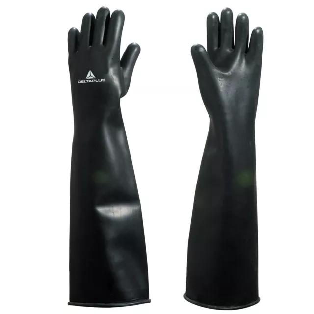 Delta Plus Venitex LA600 XL Latex Noir Caoutchouc Résistant Gantelets Gants