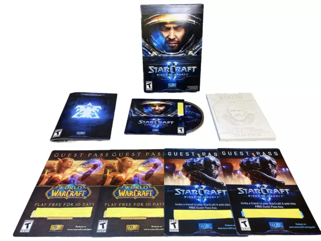 StarCraft II 2 Wings of Liberty (PC Windows, 2010) Complete (J2) Video PC Game