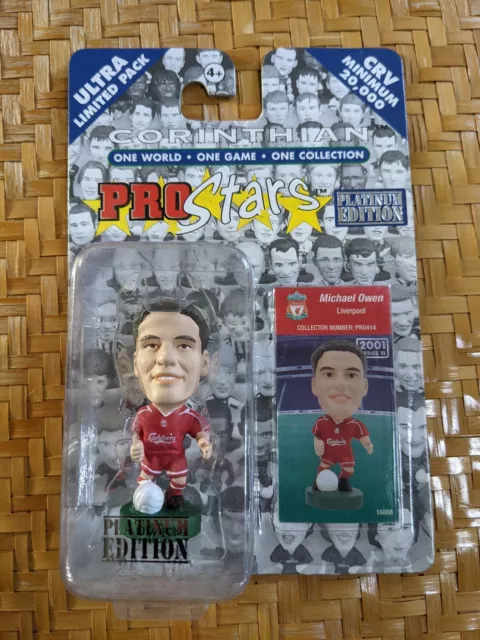 **Corinthian Prostars MICHAEL OWEN LIVERPOOL Platinum Blister PRO414 Mint**