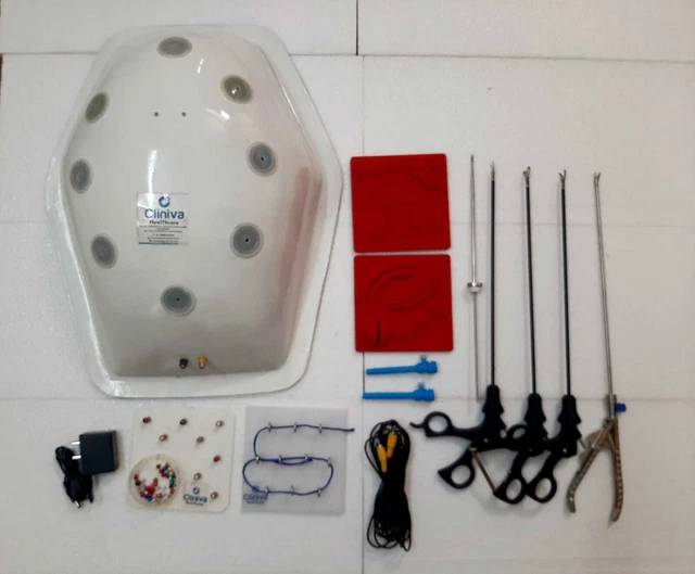 LAPAROSCOPIC SIMULATOR ENDO-TRAINER with complete Set Kit Endoscopy ...