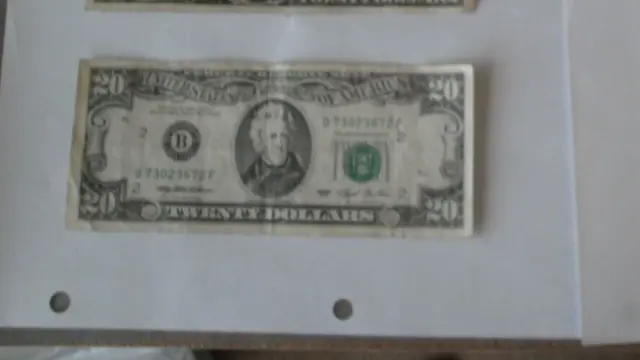 1993 $20 Twenty Dollar Bill Rare Federal Reserve Vintage Currency