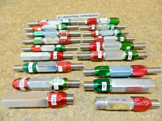 18 pcs, GO / NO GO Gage Pin Holders  .304 to .710 dia.