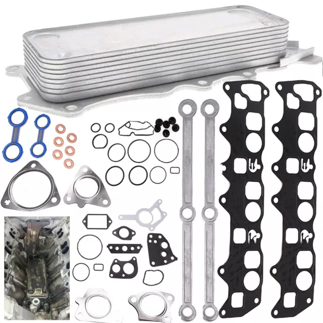 Dichtung Reparatur Satz inkl + Ölkühler Kit Für Mercedes 350 CDI Motorco OM642