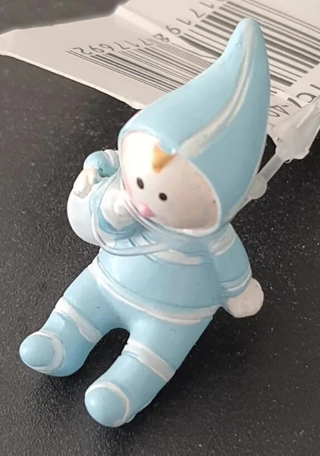 Babyfigur Taufe Geburt Baby Figur Schnuller Geschenkanhänger Junge Boy Blau...