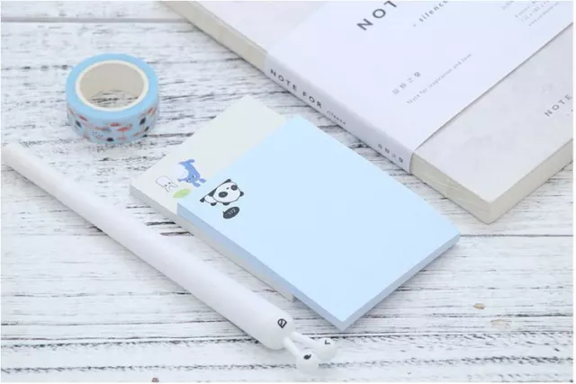 Set of 2 - TOTORO + PANDA Memo 50Pages Writing Pad / Paper / Note / Sticky Pad