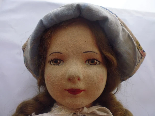 Poupee Ancienne Chad Valley Annee 1930 48 Cm Tres Bon Etat