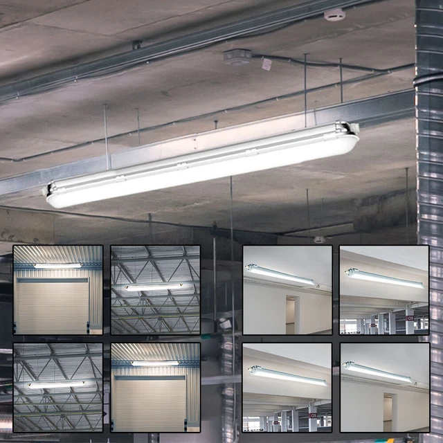 Luce Da Vasca Lampada Per Ambienti Umidi Tubo Officina LED IP65 L 120 - Foto 4