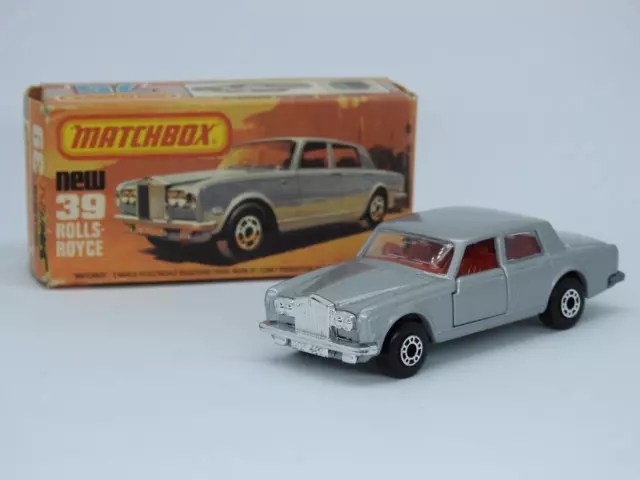 Matchbox Superfast Rolls Royce Silver Shadow No.39 Vnm En K Boîte 1982