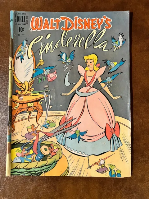 FOUR COLOR #272 VG, Walt Disney's Cinderella, Dell Comics 1950
