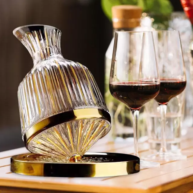 Carafe à vin aérateur de vin, verseur rotatif à 360 degrés, carafe à vin