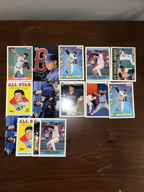 Roger Clemens Lot of 14 Red Sox 9 Different Cards Base
