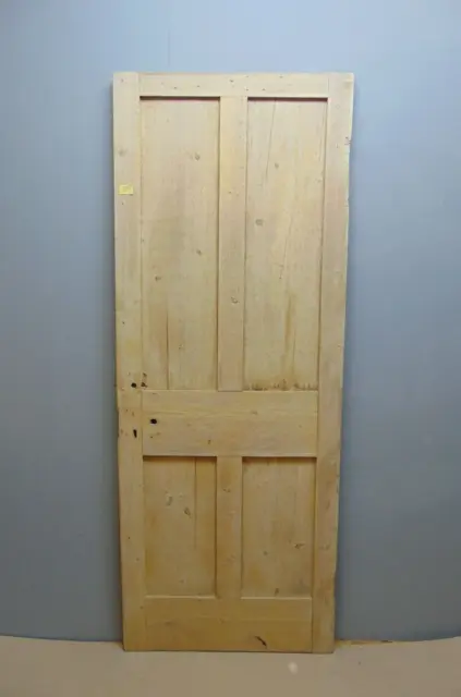Door  29 3/4" x 77"  Pine Victorian Door 4 Panel Internal Wooden ref 186D