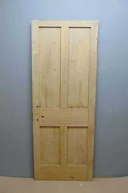 Door  29 3/4" x 77"  Pine Victorian Door 4 Panel Internal Wooden ref 186D