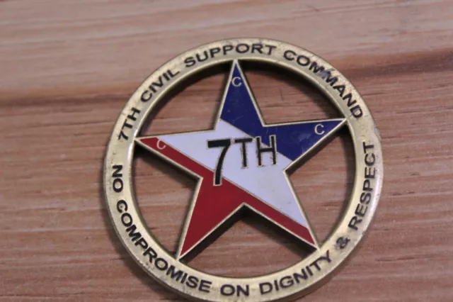 US Army 7th Civil Support Command Challenge Coin