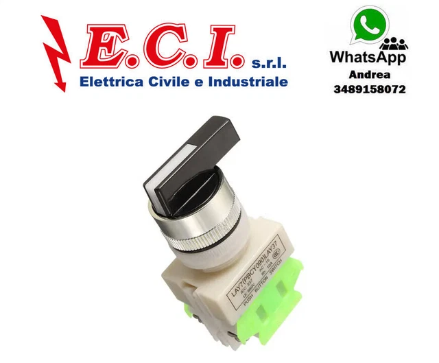 Commutateur Rotatif à Came LW26-20/2 - 380V 20A - 3 Positions (1-0-2) - IP65 étanche - Pour Moteurs, Inverseurs