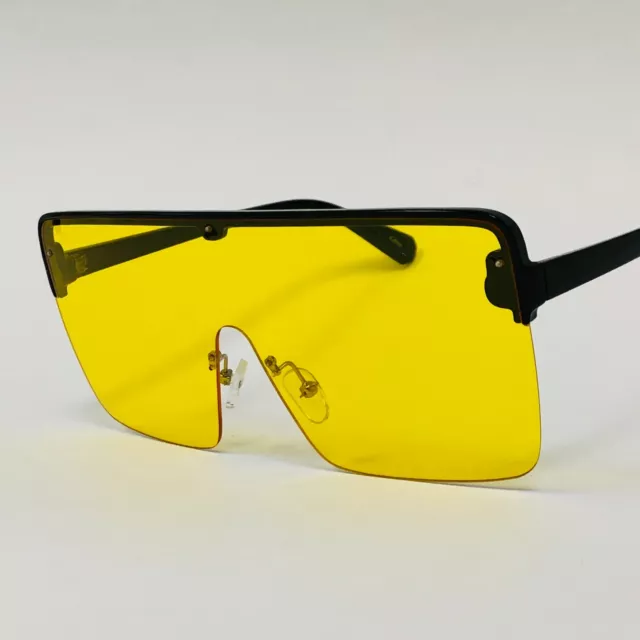 GAFAS DE SOL Lentes Grandes de Moda Nuevo Para Hombres Mujeres Sunglasses  Beige $12.98 - PicClick