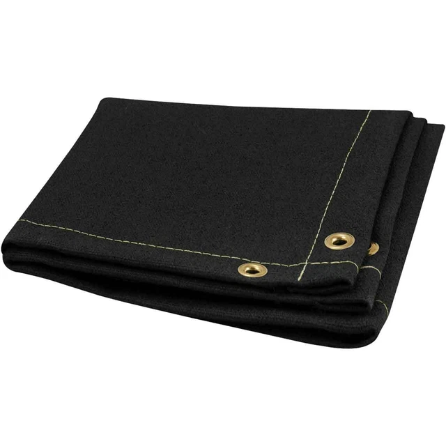 Steiner 397-8X10 Z-FLEX Black Vermiculite Coated Fiberglass Welding Blanket