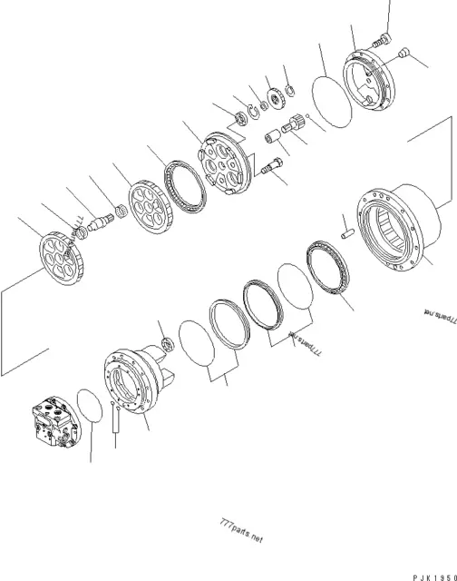 Sun Gear, Bush,Snap Ring For Komatsu Pc120-6 Travel Reduction