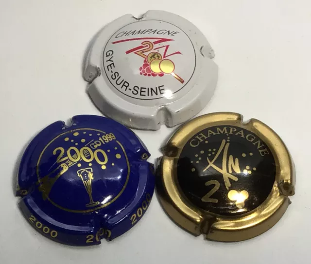 3 Capsules De Champagne - An 2000 - N° 613 (Gye-Sur-Seine) - 620 - 622 - Lot 74
