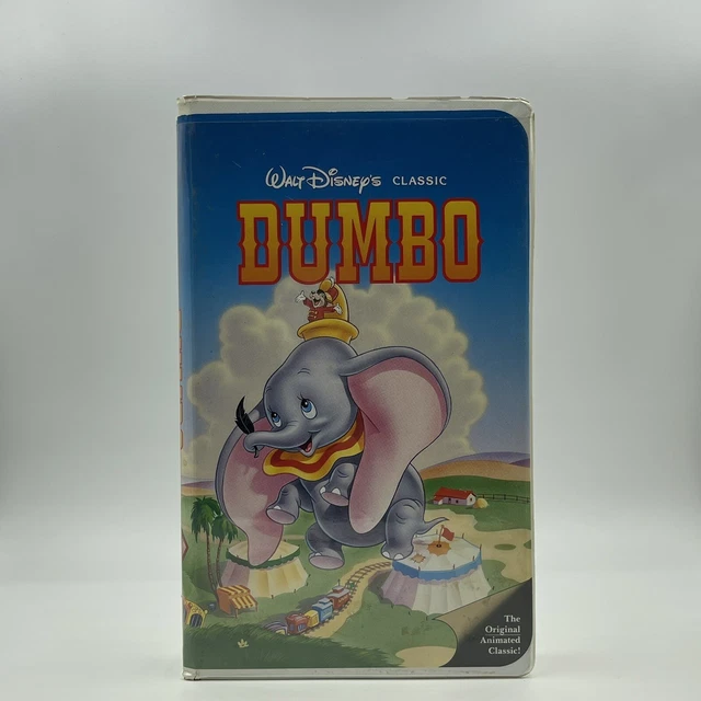 WALT DISNEY’S CLASSIC Dumbo VHS 1991 The Classics Black Diamond Classic