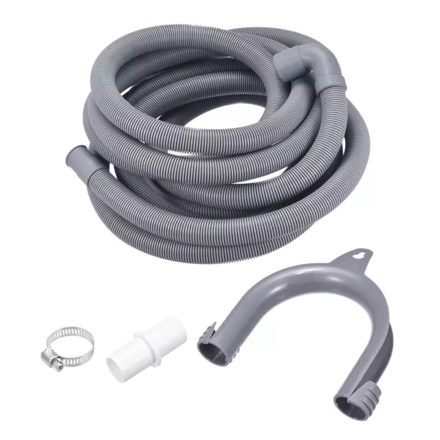 Washing Machine Drain Hose Extension Kits 16.4ft Gray with Elbow