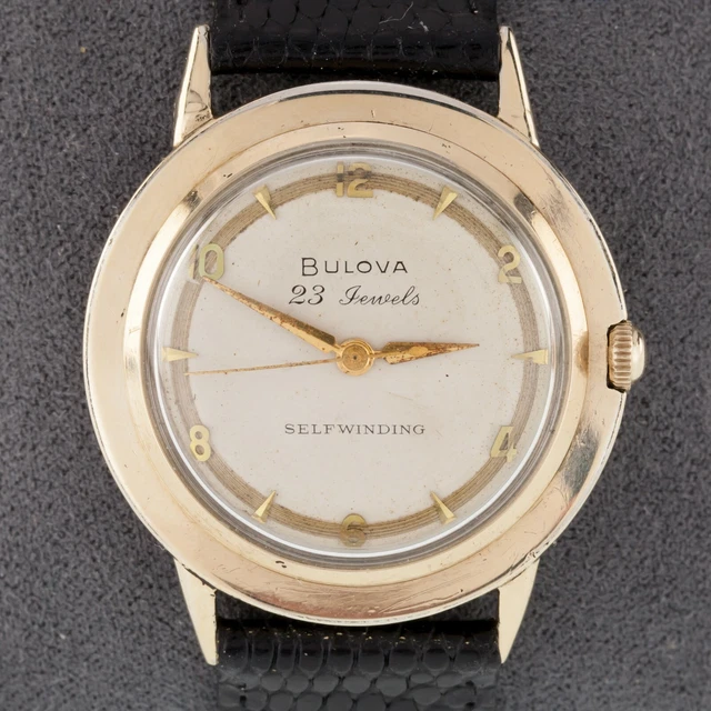 Montre Vintage Bulova 14K Or Jaune 23 Rubis - Mécanique à Remontage Manuel - Modèle Pour Homme