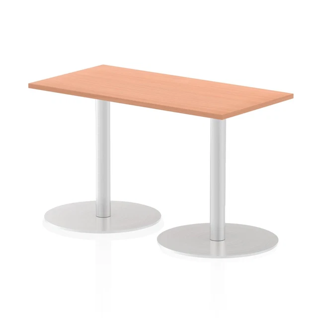 Dynamic Italia 1200 X 600Mm Poseur Rectangular Table Beech Top 725Mm High Leg IT