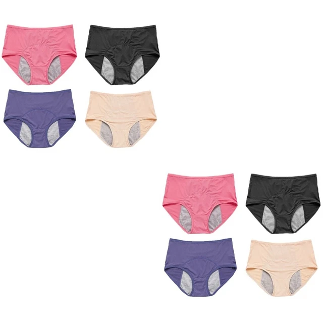 8 pièces culotte menstruelle adolescentes caleçons sanitaires