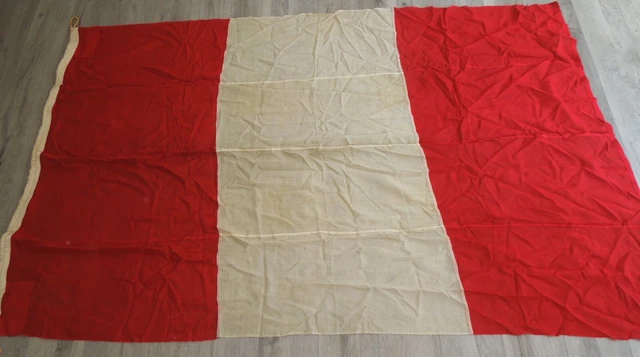 Peru Orginal Flags LARGE ORIGINAL PERU Maritime Shipping Flag 1956 With Government Letter ...