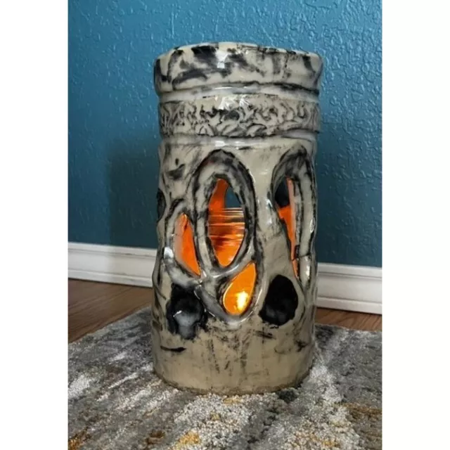 Abstract Clay Studio Pottery Art Unique Vase Vessel Signed 11x6inchs