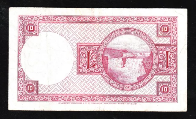 🇮🇸 Iceland   ,Landsbanki Islands  10 Kronur,1928   * Jón Sigurðsson * BANKNOTE 2