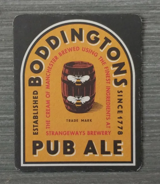 Beer Coaster-Boddingtons Brewery Manchester England-Pub Ale-RT007