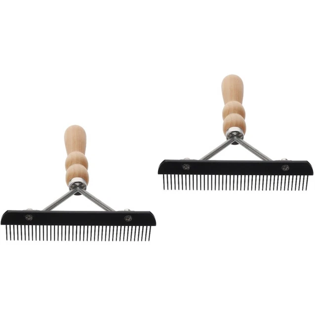 2 pcs Metall Hund Pinsel Hund Matting Kamm Hund Haar Kamm Hund Deshedding Pinsel