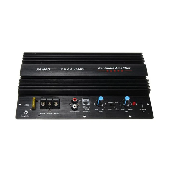 Amplificateur Audio Voiture 12V 600W Mono - Caisson Basses Haute Puissance Pour Amélioration Sonore