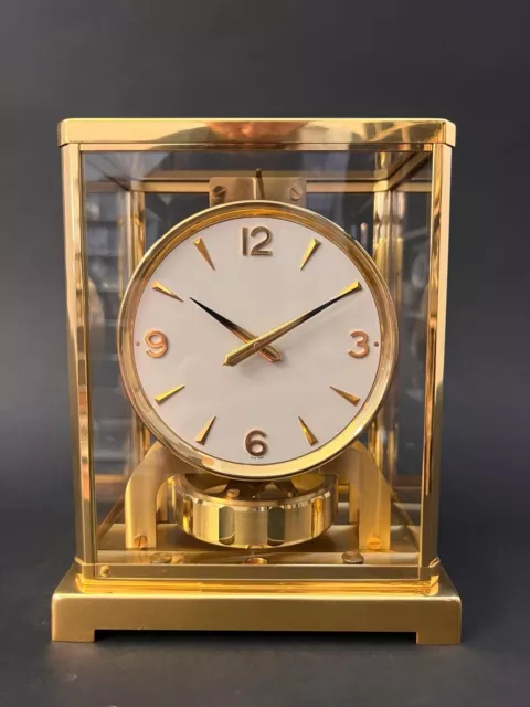 Zz Jaeger LeCoultre ATMOS V Uhr Kal. 526, seltenes Zifferblatt, Baujahr 1963