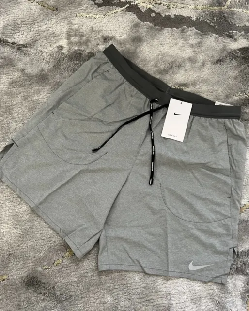 Nike Dri-FIT Flex Stride Running Shorts Iron Gray.  Men's Size M (DQ1819-068)