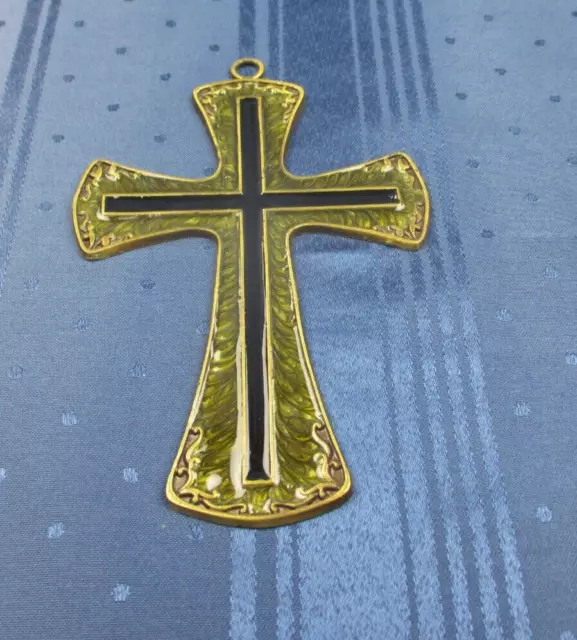 Mourning Decor Grave Decoration Cross Made of Metal