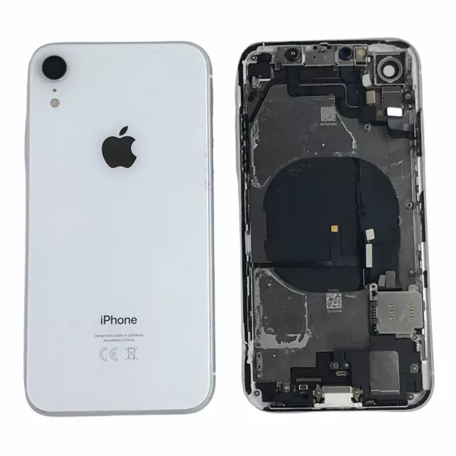 Chasis Trasero Para Apple IPHONE XR Original Color Blanco Buen Estado Desmontaje