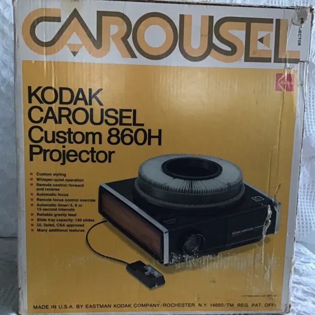 Proyector Kodak Carrusel Personalizado De Colección 860H PIEZAS SOLO LEER*** Funciona