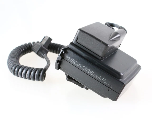 Metz SCA 346 /2 AF M4 mit SCA 300A Blitzadapter Assist Light Hilfslicht Adapter