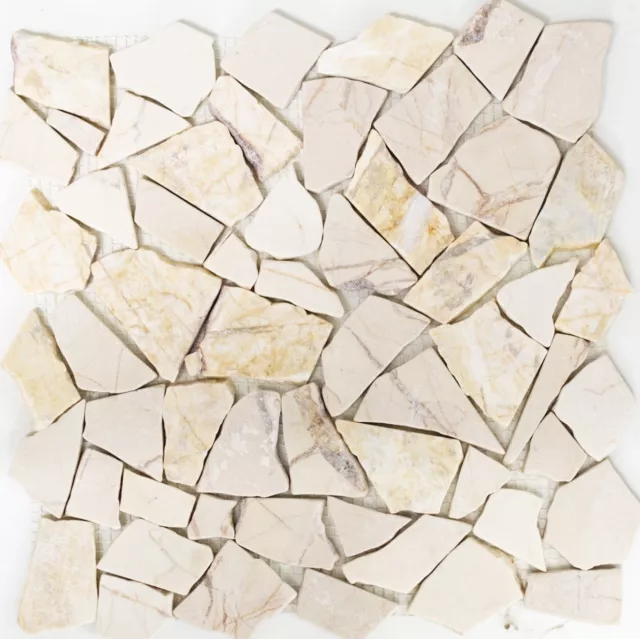 Frattura Steinmosaik Marmo Oro Crema Lucido Struttura 44-30-2807 140 Opaco