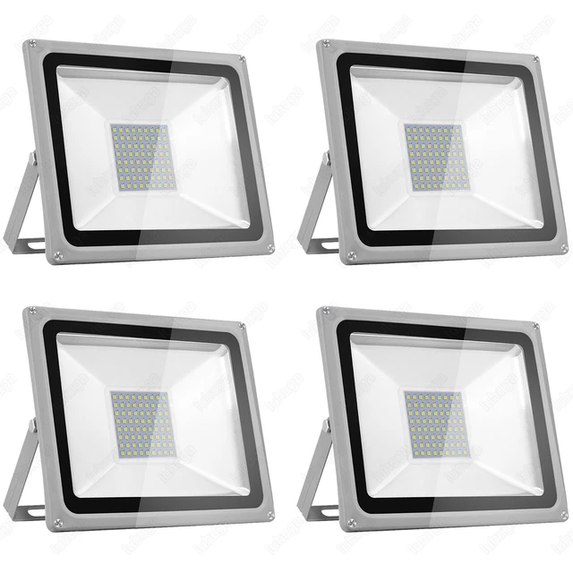 4x 50W LED Fluter Flutlicht Scheinwerfer SMD Außenstrahler Gartenstrahler IP65