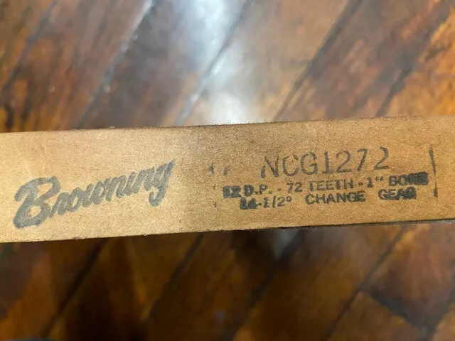 Browning NCG1272 Change Gear