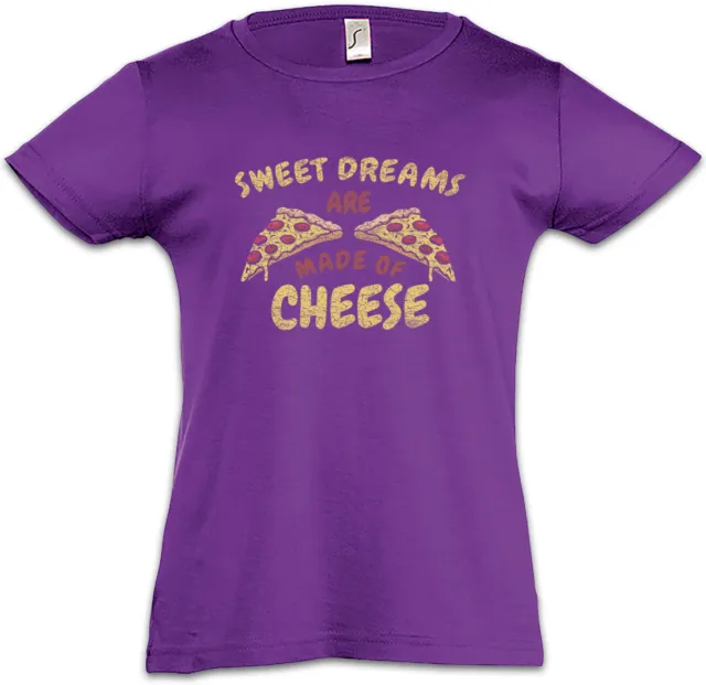 T-shirt Sweet Dreams Are Made Of Cheese bambini pizzaiolo divertimento