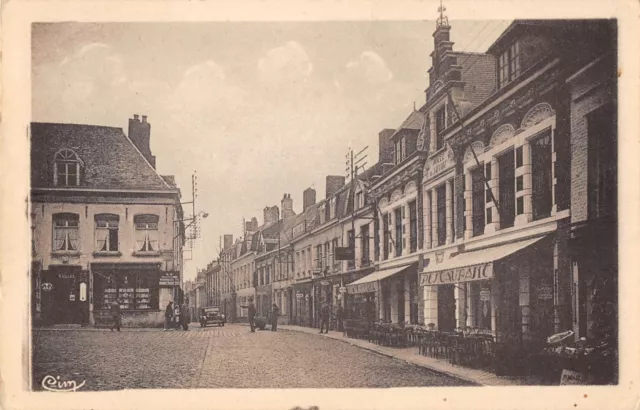 Cpa 59 Mont Cassel Rue Du Marechal Foch