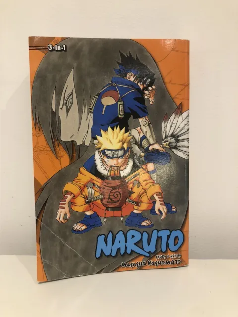 Naruto manga Volumes - 7,8,9 3in1 Decent Condition - English