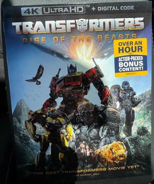 TRANSFORMERS RISE OF the Beasts 4K Ultra HD + Digital Code w/ Slipcover