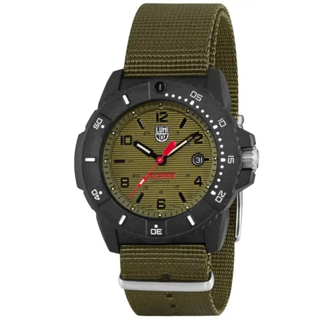 Luminox Navy Seal 3600 Series Men's Watch Set Quartz Green Dial Strap 3617