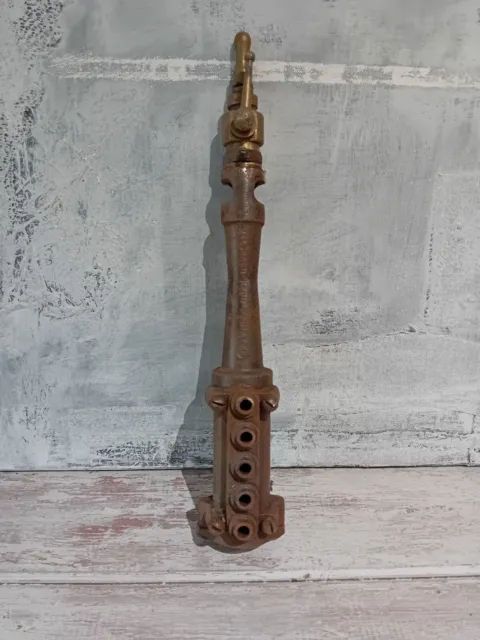 Antique Vintage Cast Iron & Brass Radiator Pipe Decorative Industrial Home Décor
