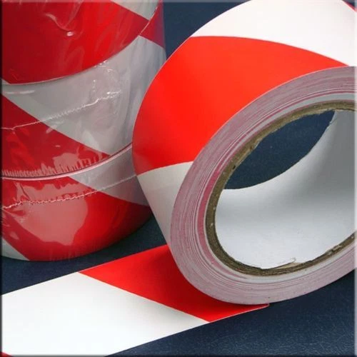 MarcWell Ground Line Lane Warehouse Hazzard Red/White Band 50mm X 33m HWT50RW